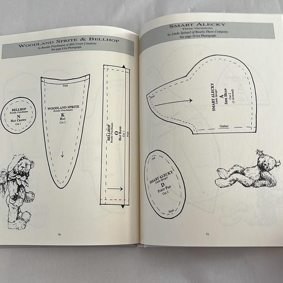 NWT American Teddy Bear Artists Pattern Hardcover BOOK 1998 Linda Mullins - Picture 16 of 17